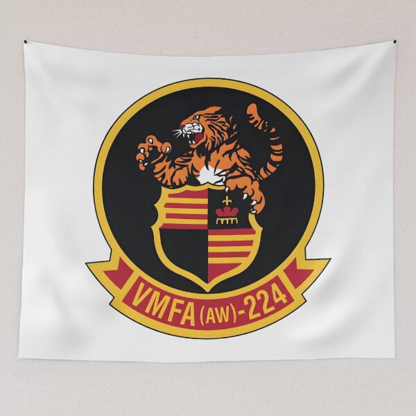 Item preview, VMFA(AW)-224 Marine All Weather Fighter Attack Squadron Insignia designed and sold by CharlieDesings.