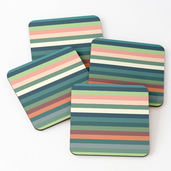 Item preview, Colorful Horizontal Stripe Pattern designed and sold by Nisha Prabhu.