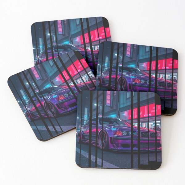 Item preview, B.W the Power of the 3 coupe with wide body kit, street racing vibe, high contrast neon colors 28 designed and sold by Neon G.