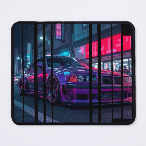 Item preview, B.W the Power of the 3 coupe with wide body kit, street racing vibe, high contrast neon colors 28 designed and sold by Neon G.