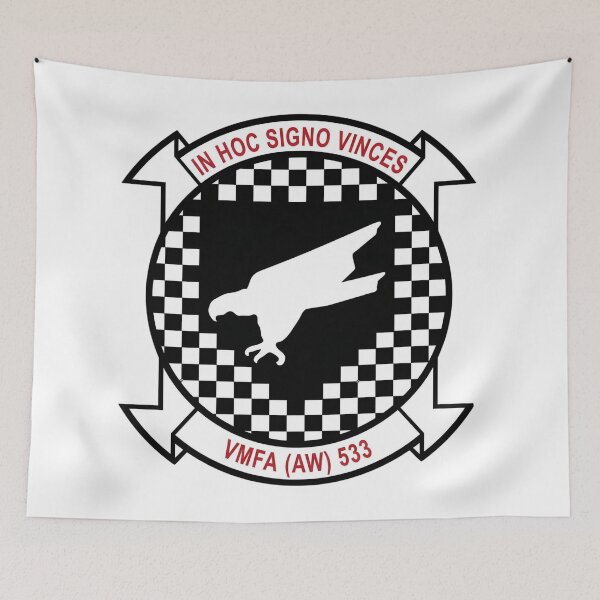 Item preview, VMFA(AW)-533 Marine All Weather Fighter Attack Squadron Insignia designed and sold by CharlieDesings.