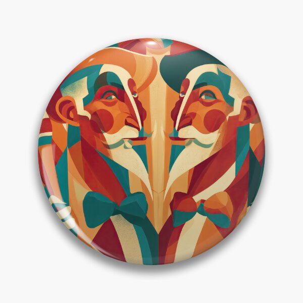 Item preview, Wall Art - Postcard - Carnival Symmetry: The Juggling Twins designed and sold by ForeverPrintsOK.