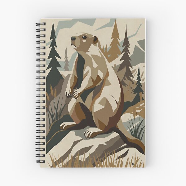 Item preview, Abstract Paper Collage Marmot Forest Nature Wildlife   designed and sold by TackyTime.