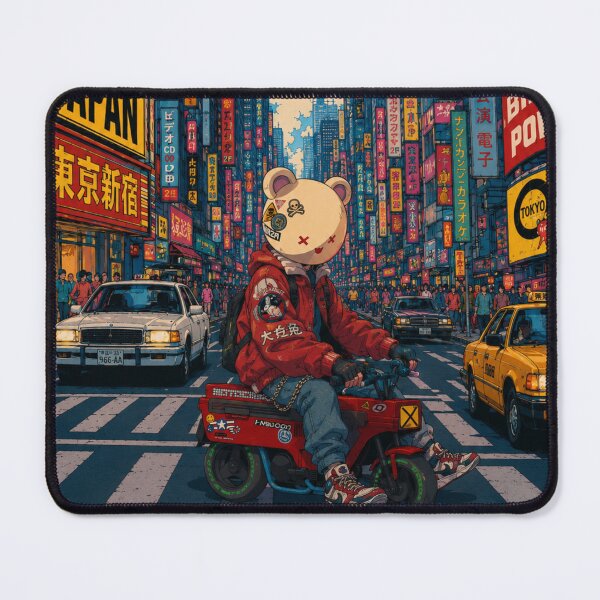 Item preview, Bigger in Japan – Retro Tokyo Bunny Rider Mecha Street Art designed and sold by zumerdiego.