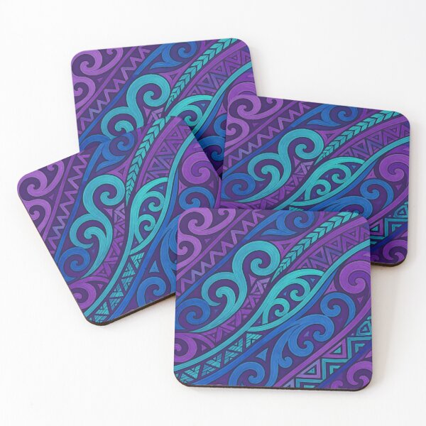 Item preview, New Zealand Māori Paua Pattern Koru Design 904 designed and sold by GrinGalore.