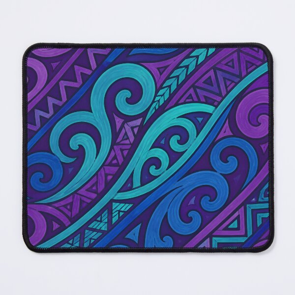 Item preview, New Zealand Māori Paua Pattern Koru Design 904 designed and sold by GrinGalore.