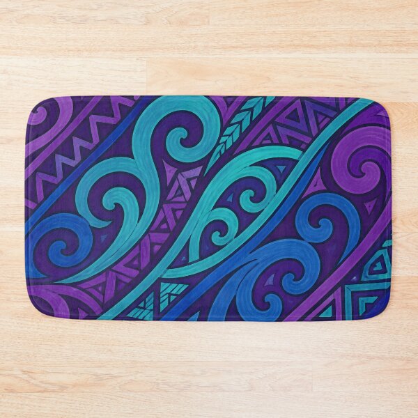 Item preview, New Zealand Māori Paua Pattern Koru Design 904 designed and sold by GrinGalore.