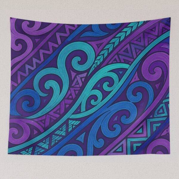 Item preview, New Zealand Māori Paua Pattern Koru Design 904 designed and sold by GrinGalore.