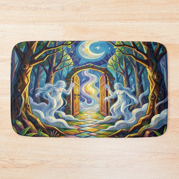 Item preview, Moon Paths of the Whispering Forest in surreal light magic inspired by Pablo Picasso designed and sold by FotoworldEdel.