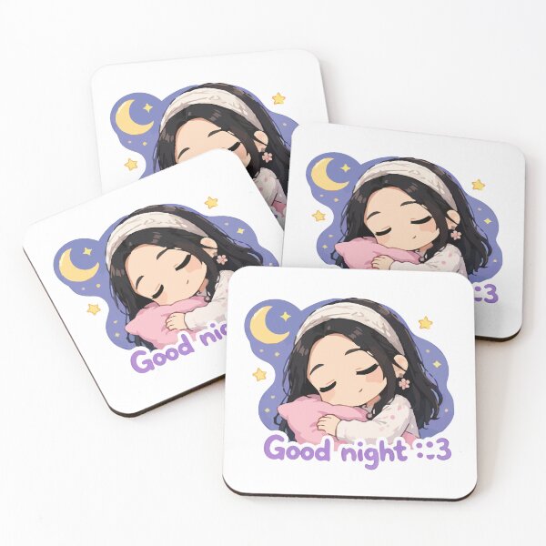 Item preview, Sleepy Kawaii Anime Character – Cute Chibi Night Illustration designed and sold by MarWachaN.
