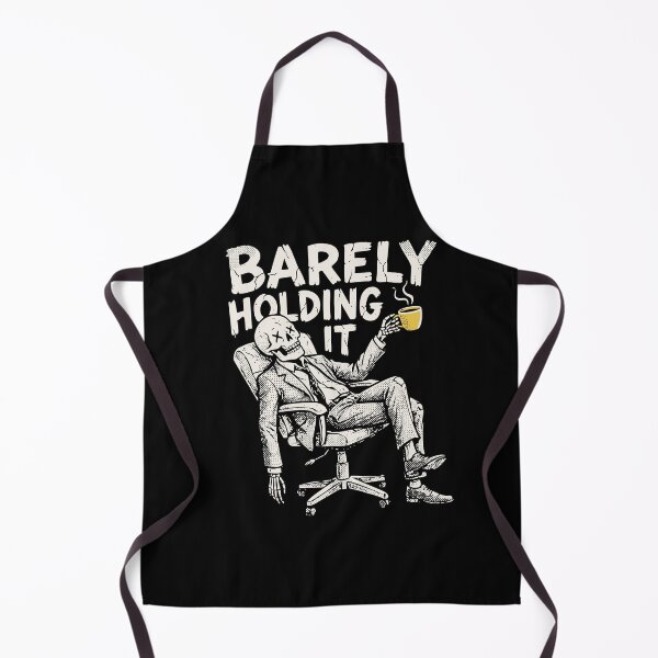 Item preview, Barely Holding It Skeleton Office Grunge Dark Humor Art designed and sold by cabana.space.