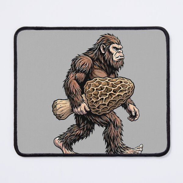 Item preview, Bigfoot Carrying Morel Mushroom Funny Sasquatch Foraging designed and sold by GreggRoss.