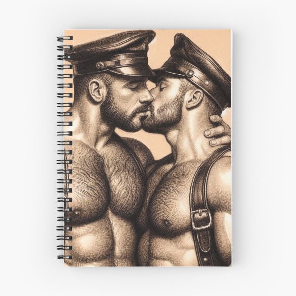 Item preview, Leather Bar Hunks Tom of Finland Leather Man Tribute Gay Art designed and sold by ItsAKinkThing.