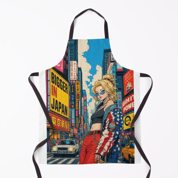 Item preview, Copy of Bigger in Japan – Retro Cyber U.S.A.  Anime Girl Poster designed and sold by zumerdiego.