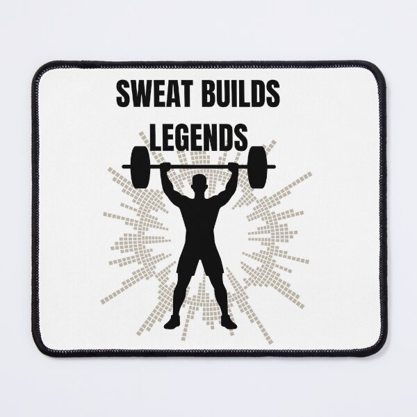 Item preview, Sweat Builds Legends -Gym Motivation Workout Design designed and sold by Palette-Vibes.
