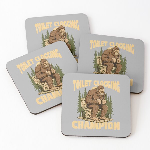 Item preview, Toilet Clogging Champion - Bathroom Plunger Bigfoot Humor designed and sold by ArleneRowe.