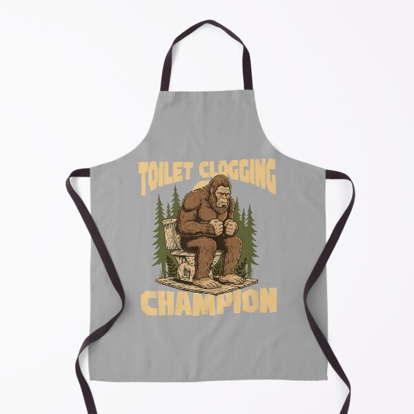 Item preview, Toilet Clogging Champion - Bathroom Plunger Bigfoot Humor designed and sold by ArleneRowe.