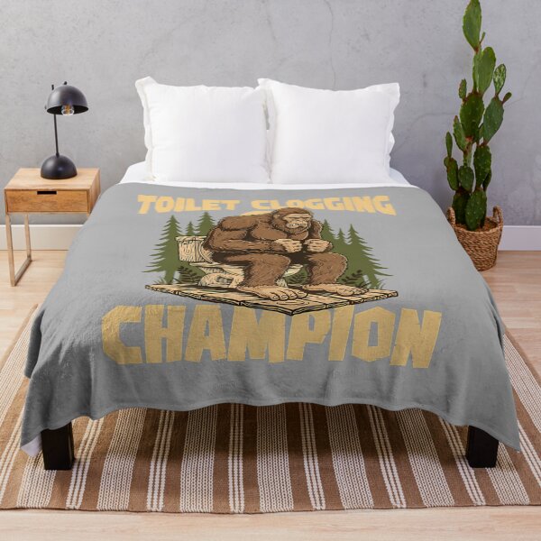 Item preview, Toilet Clogging Champion - Bathroom Plunger Bigfoot Humor designed and sold by ArleneRowe.