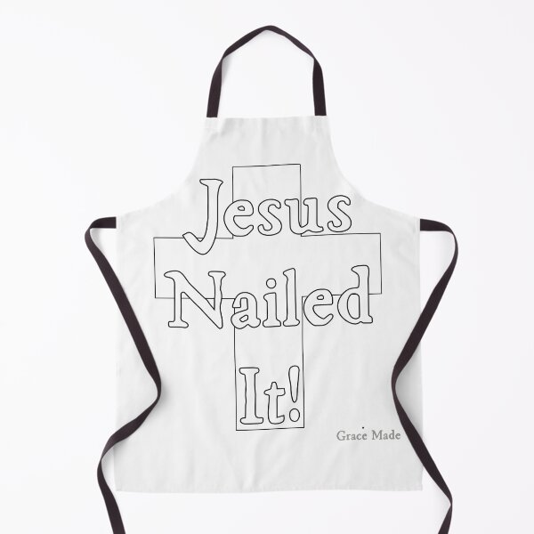 Item preview, Jesus Nailed It! (White text/White Cross) designed and sold by GraceMadeArt.