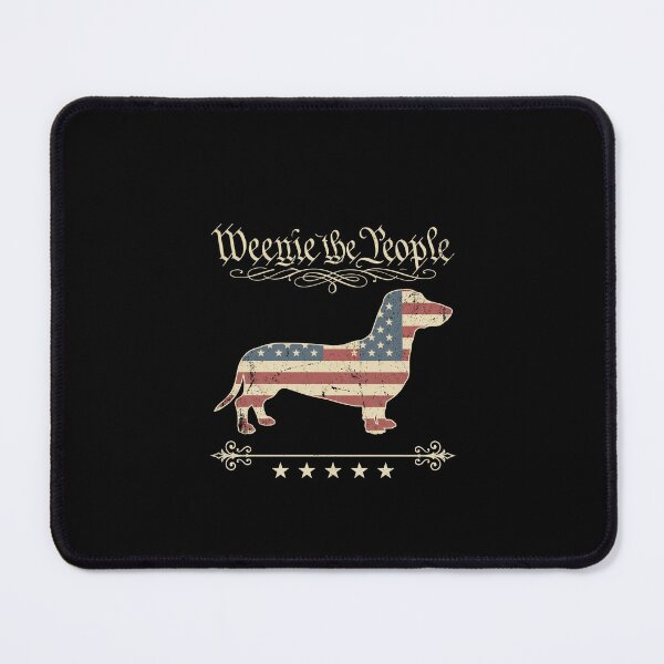 Item preview, Weenie The People Funny Dachshund USA Flag Patriot designed and sold by SofenArt.
