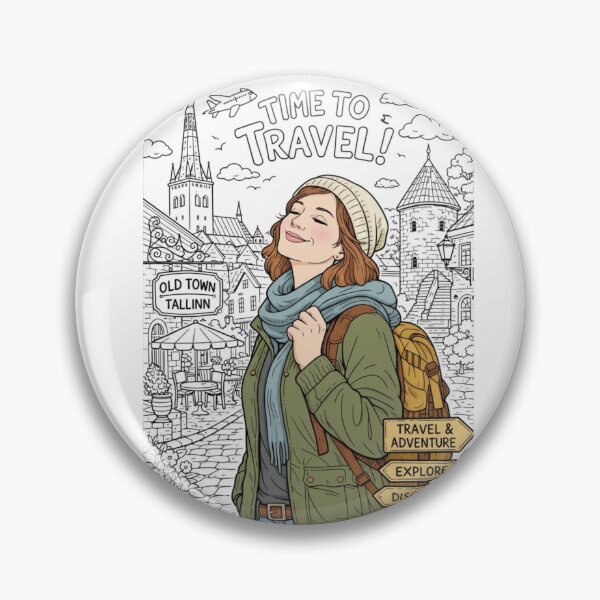 Item preview, Time to Travel! Vintage Old Town Adventure designed and sold by Inka Moon Design.
