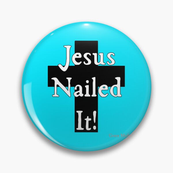 Item preview, Jesus Nailed It!  (White text/Black Cross) designed and sold by GraceMadeArt.