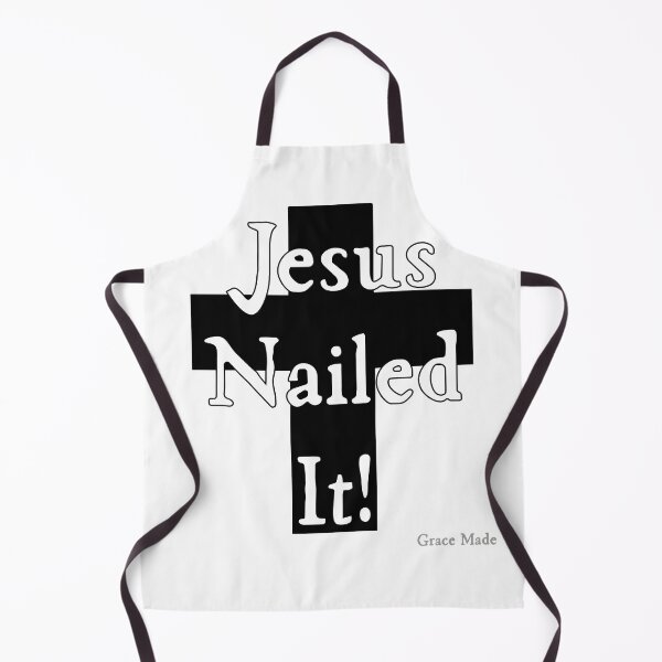 Item preview, Jesus Nailed It! (White text/Black Cross) designed and sold by GraceMadeArt.