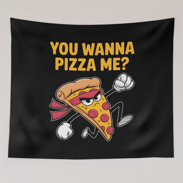 Item preview, Funny You Wanna Pizza Me? designed and sold by Randomera.