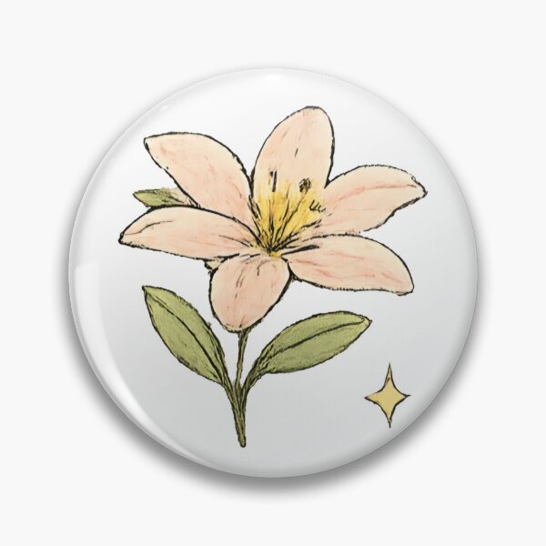 Item preview, pink lily doodle designed and sold by mysticalkiss.