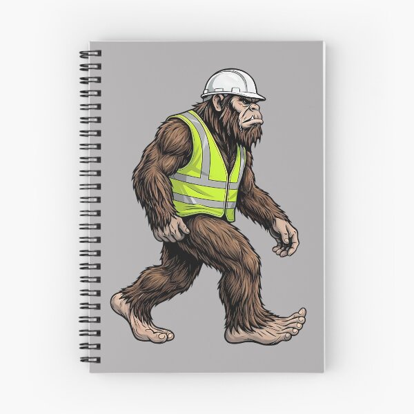 Item preview, Bigfoot Construction Worker Sasquatch Safety Vest Builder Performance designed and sold by GreggRoss.