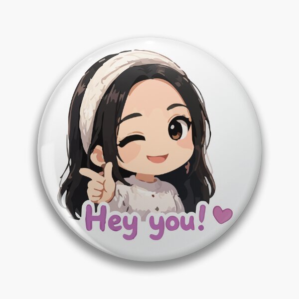 Item preview, Tiny Human, Big Charm – Kawaii Anime Girl with Wink designed and sold by MarWachaN.