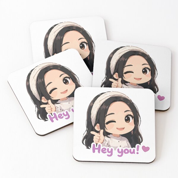 Item preview, Tiny Human, Big Charm – Kawaii Anime Girl with Wink designed and sold by MarWachaN.