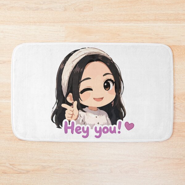 Item preview, Tiny Human, Big Charm – Kawaii Anime Girl with Wink designed and sold by MarWachaN.