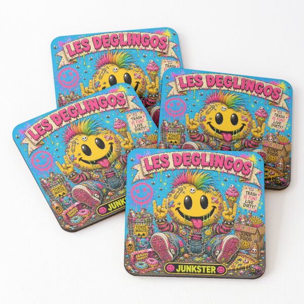 Item preview, Les Déglingos – Junkster | Punk Smiley Street Art Trash Character designed and sold by PLUSHIWORLDtm.