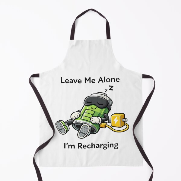 Item preview, Leave Me Alone I’m Recharging – Funny Introvert Battery Cartoon designed and sold by blankTeeShirt.