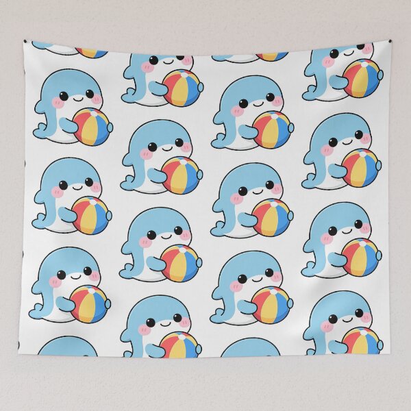 Item preview, Dolphin holding beach ball designed and sold by Kimicute.