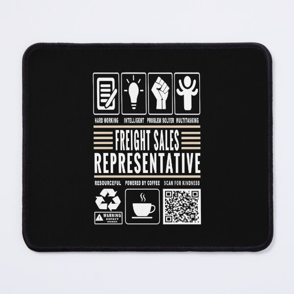 Item preview, Funny Freight Sales Representative Job Description Icons QR Code designed and sold by MerchMaxxing.
