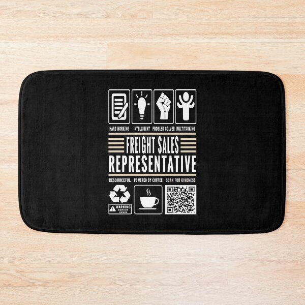 Item preview, Funny Freight Sales Representative Job Description Icons QR Code designed and sold by MerchMaxxing.