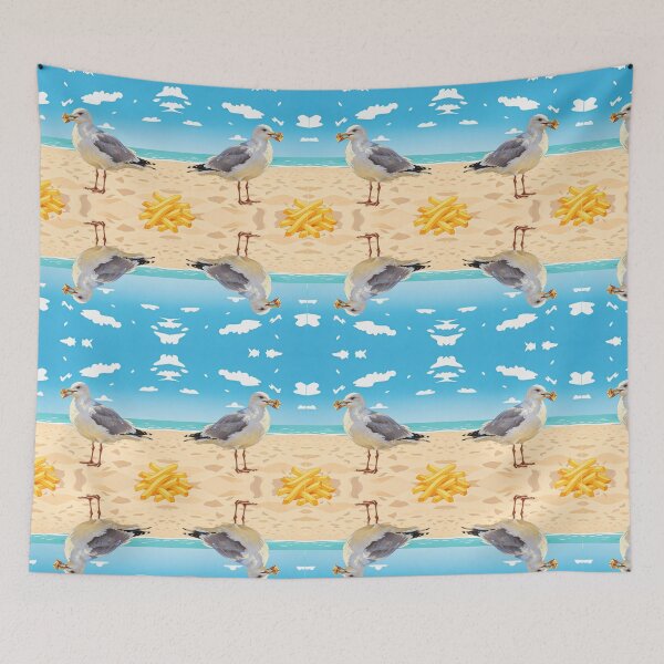 Item preview, Herring Gull on Weymouth Beach designed and sold by Andrea Kreates.