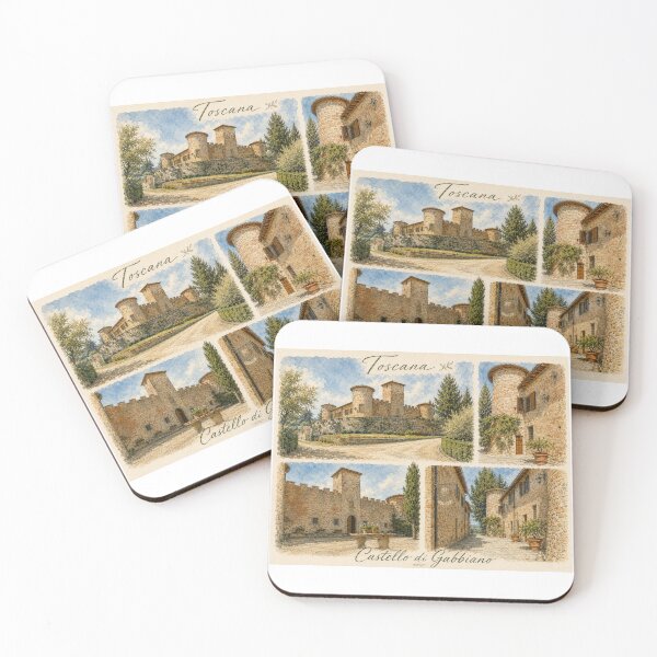 Item preview, Toscana – Castello di Gabbiano – Italian vintage poster designed and sold by JOANNASKAH.