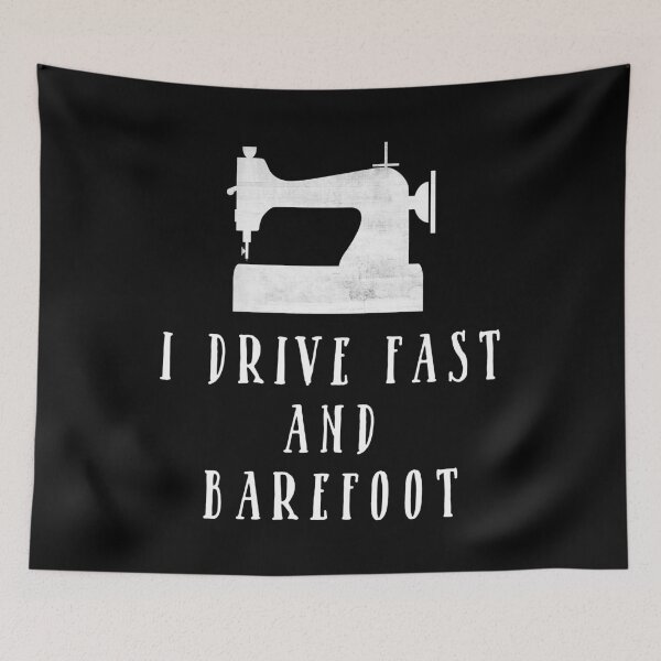 Item preview, I Drive Fast and Barefoot designed and sold by teesaurus.