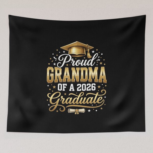 Item preview, Proud Grandma Of A 2026 Graduate Gold Elegant Tee designed and sold by SofenArt.