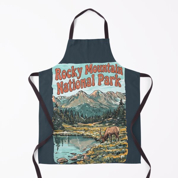 Item preview, Rocky Mountain National Park Cute Elk Colorful Landscape designed and sold by HowToCanadian.