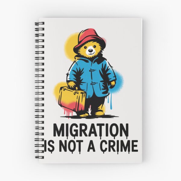 Item preview, Banksy Art - Migration is not a crime designed and sold by 123ks.