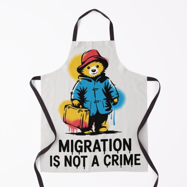 Item preview, Banksy Art - Migration is not a crime designed and sold by 123ks.