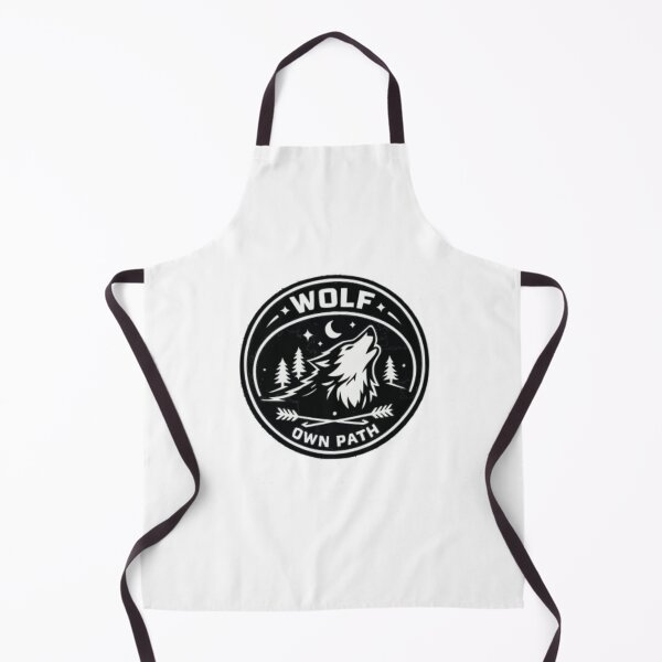 Item preview, Wolf Own Path Minimal Wolf Badge Shirt designed and sold by PINK FREE.