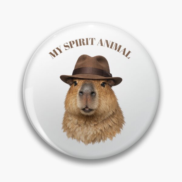 Item preview, Detective Capibara con Fedora - Mi animal espiritual Estilo sofisticado designed and sold by Inka Moon Design.