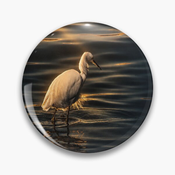Item preview, Golden Hour Egret Reflection designed and sold by Kimberly Palmer.