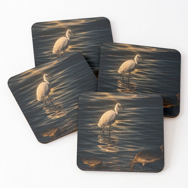 Item preview, Golden Hour Egret Reflection designed and sold by Kimberly Palmer.