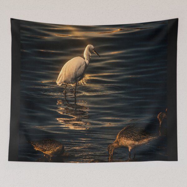 Item preview, Golden Hour Egret Reflection designed and sold by Kimberly Palmer.